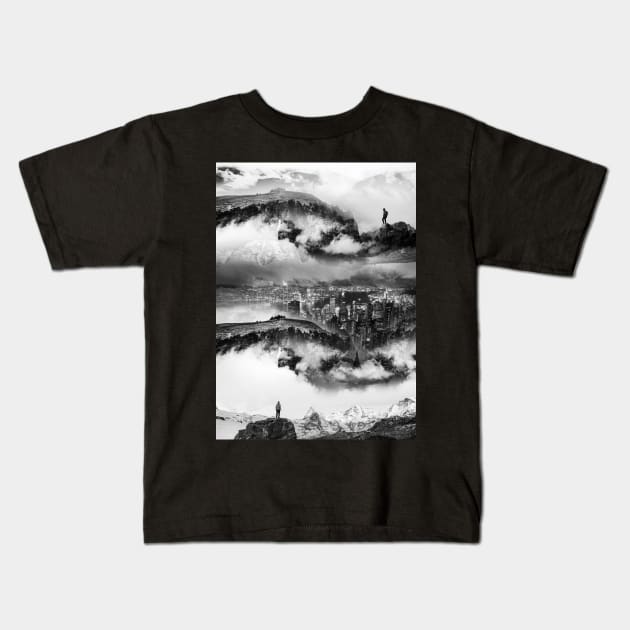 Lost city of Black Oz Kids T-Shirt by stohitro